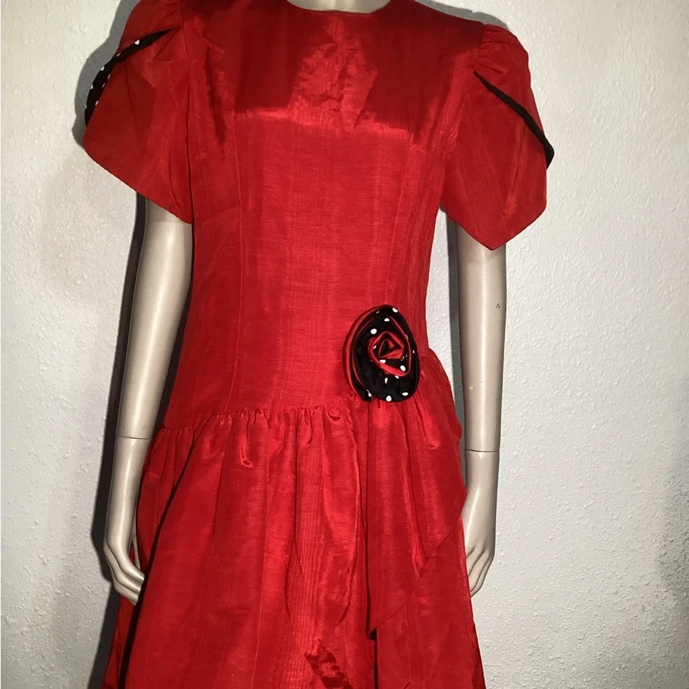 Casero’s vintage red/ polka dot dress size 14pt